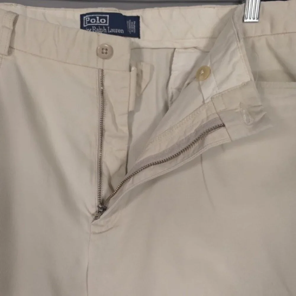 POLO RALPH LAUREN Men’s Pants Slacks 38/32‎ Front Pockets Straight Casual Chino